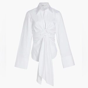 Ronny Kobo Moscow Tie-Waist Top SIZE XL NWT - OPTIC WHITE